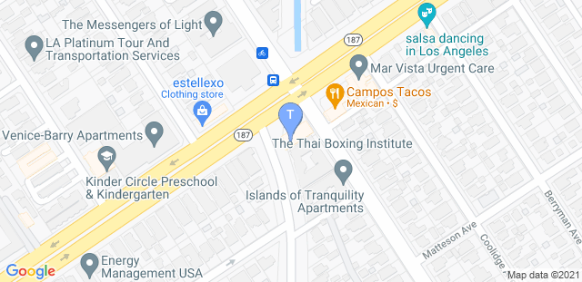 Map to The Thai Boxing Institute